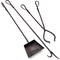 Kings County Tools 3PC Fireplace Tool Set Hand Forged Iron Fireplace Tools for Fireplaces, Fire Pits, or Woodstoves GW89A05-13 - alternate 1