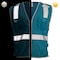 Dome75 Hi-Vis Safety Vest SM/MD Class Non-ANSI/Enhanced Visibility , Zipper 2 Pockets, 1 Mic Tab DV1281 - alternate 5