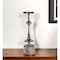 Homeroots 18" Silver Distressed Geometric Metal Tabletop Candle Holder 576822 - alternate 3