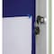 M&T Displays Enclosed Lockable Red Felt Bulletin Showboard, 6x8.5x11 Inch Silver Aluminum 19.49x38.78 USBN1206A4X2000 - alternate 4