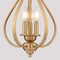 Vaxcel Monrovia 3-Light Muted Brass Gold Open Cage Teardrop Lantern Pendant Light for Foyer P0465 - alternate 5