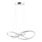 Jonathan Y Alexia 25" Abstract Integrated LED Metal Adjustable Pendant, Silver Painting JYL7219C - alternate 4