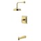 Kingston Brass Single-Handle Pressure Balanced Tub and Shower Faucet, Polished Brass KB5892CML - alternate 1