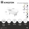 Kingston Brass 54" Cast Iron Oval Single Slipper Clawfoot Tub, 7" Faucet Drillings, White/Brushed Brass VCT7D5431B7 - alternate 2