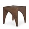 Homeroots 24" Brown Wood Modern Arched Square End Table 604035 - alternate 4