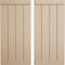Ekena Millwork Rustic Four Board Joined Board-n-Batten Rough Sawn Faux Wood Shutters w/End Batten, 22W x 76H, PR SHUBJE22X76RSPR - alternate 1