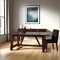 Homeroots 72" Oak Wood Trestle Base Dining Table 630371 - alternate 3