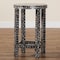 Bali & Pari Elara Coastal Black and White Mother of Pearl Capiz Shell End Table 252-13985-ZORO - alternate 4