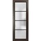 Sartodoors Slab Barn Door Panel Frosted Glass Planum 2132 36x96 Solid Core Modern Interior PLANUM2132S-CA-36 x 96 - alternate 1