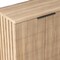 Homeroots 35" Oak Wood Textured Door Accent Cabinet With Two Doors 644523 - alternate 4