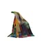 Homeroots 70" X 50" Blue and Green Kantha Silk Patchwork Throw Blanket with Embroidery 516584 - alternate 7