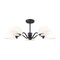 Z-Lite Breton Matte Black 5 Light Chandelier 3048-5MB - alternate 3