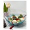 Homeroots 10" Clear and Blue Swirl Acrylic Round Salad Bowl 520892 - alternate 6