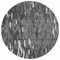 Homeroots 8' Gray And Ivory Round Abstract Washable Indoor Outdoor Area Rug 612667 - alternate 5