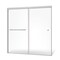 Fab Glass And Mirror Bypass Sliding Glass Shower Door Sorrento Lux Series Adjustable 56in-60in Width 75in Height - Semi SHSOL60X75CH - alternate 1