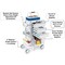Omnimed Phlebotomy Cart, Aluminum & Plastic, 38 in H, 24.25 in W 351006 - alternate 3