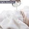Lavish Home Bath Towels 2PC 100% Cotton Towel Set Extra Large Quick Drying Bath Towels Absorbent Bath Sheets 67-0022-WTBS - alternate 6