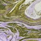 Homeroots 8' Olive Green Purple And Beige Round Abstract Washable Indoor Outdoor Area Rug 602649 - alternate 5
