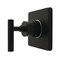 Kingston Brass Single-Handle Six-Way Diverter Valve with Square Trim Kit, Matte Black KS4040CML - alternate 1
