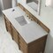 James Martin Vanities Brittany 60" Sgl Vanity, Pecan w/3 CM Et. Jasmine Pearl Silestone Top w/FreePower Wireless Charger 655-V60S-PCN-FEJP - alternate 6
