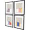 Homeroots Set Of Four Color Studies Black Framed Print Wall Art, 4PK 526956 - alternate 1