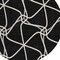 Homeroots 8' Black And Ivory Round Geometric Washable Indoor Outdoor Area Rug 612853 - alternate 7