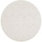 Homeroots 4' Ivory And White Geometric Indoor Outdoor Area Rug 556269 - alternate 4