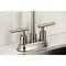 Kingston Brass Double-Handle 4" Centerset Bar Faucet, Brushed Nickel KB8498CML - alternate 4