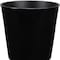 Homeroots 11in Black Recycled Plastic Indoor Outdoor Round Pot Planter 488188 - alternate 4