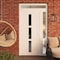 Vdomdoors Front Exterior Prehung Metal-Plastic Door, Manux 8112 White Silk, Side and Top Sidelite Transom, Of MANUX8112EXD-WS-W36+14xH80+14-LH - alternate 4