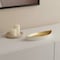 Homeroots 10in Gold And Off White Cast Iron Oval Boat Shaped Tray 634798 - alternate 4