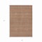 Homeroots 8' X 10' Orange And Taupe Striped Washable Indoor Outdoor Area Rug 610561 - alternate 7