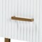 Bali & Pari Beyla Mid-Century White Fluted Wood and Gold Metal 3-Drawer Dresser 249-13931-ZORO - alternate 9