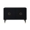Homeroots 48" Black Sideboard with Two Doors 545574 - alternate 6
