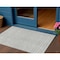 Homeroots 3' X 5' Gray And Ivory Geometric Washable Indoor Outdoor Area Rug 614749 - alternate 1