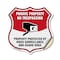 Signmission Private Property Shield Sign No Trespass, 12 Inch X 12 Inch, Vinyl Decal SHI-D-12-443 - alternate 1