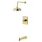 Kingston Brass Single-Handle Pressure Balanced Tub and Shower Faucet, Polished Brass KB6342BX - alternate 1