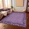 Homeroots 3' X 5' Purple Animal Print Washable Indoor Outdoor Area Rug 607662 - alternate 7