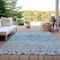 Homeroots 8' X 10' Gray And Silver Abstract Washable Indoor Outdoor Area Rug 609459 - alternate 5