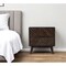 Homeroots 24" Solid Wood and Wood Two Drawer Nightstand 473034 - alternate 2