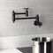 Kingston Brass Wall Mount Pot Filler Faucet, Matte Black KS3100CG - alternate 4