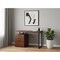 Homeroots 47" Brown and Black Wood and Metal Sled Computer Desk With Three Drawers 489898 - alternate 3