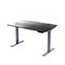 Homeroots 60" Adjustable Black and Gray Stainless Steel Standing Desk 397731 - alternate 3