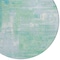 Homeroots 8' Sky Blue And Blue Round Abstract Washable Indoor Outdoor Area Rug 609222 - alternate 5