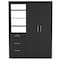 Homeroots 59" Black Three Drawer Dresser 524966 - alternate 7
