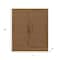 Homeroots 31in Brown Wood Accent Cabinet With Two Doors 691114 - alternate 3
