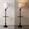 Jonathan Y Cora 60" Modern Metal LED Floor Lamp with Integrated Glass Side Table and Swing Arm, Black JYL3055D - alternate 10