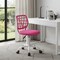 Homeroots Pink and White Adjustable Height Swivel Rolling Office Chair 719265 - alternate 4