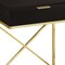 Homeroots 24" Gold And Black Wood And Metal End Table With Drawer 333225 - alternate 3