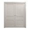 Sartodoors Sliding French Double Pocket Doors 84 x 80 inches, Ego 5012 Painted White Oak, Kit Rail Hardware ,  EGO5012DP-PWO-84 - alternate 1